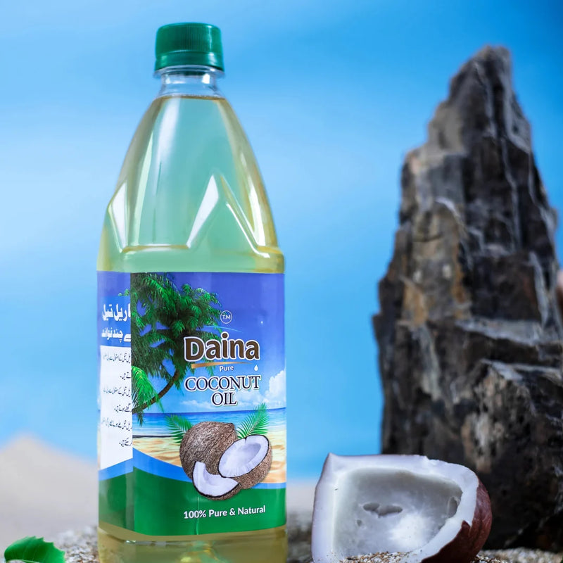 Daina Pure Coconut Oil – 100% Natural & Cold-Pressed (Available in Multiple Sizes)