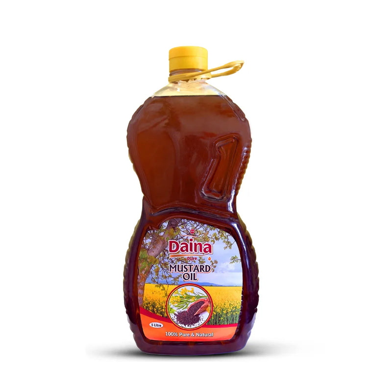 Daina Pure Mustard Oil – 100% Natural & Cold-Pressed (Available in Multiple Sizes)