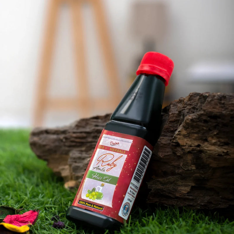 Ruby Amla Hair Oil – Pure & Low Fragrance | 140ml & 250ml