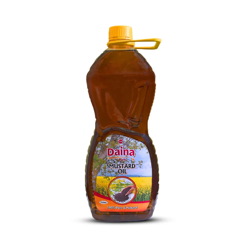 Daina Pure Mustard Oil – 100% Natural & Cold-Pressed (Available in Multiple Sizes)