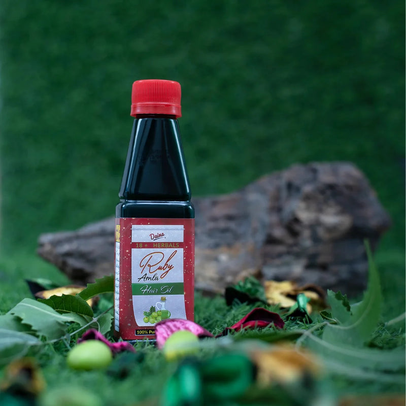 Ruby Amla Hair Oil – Pure & Low Fragrance | 140ml & 250ml