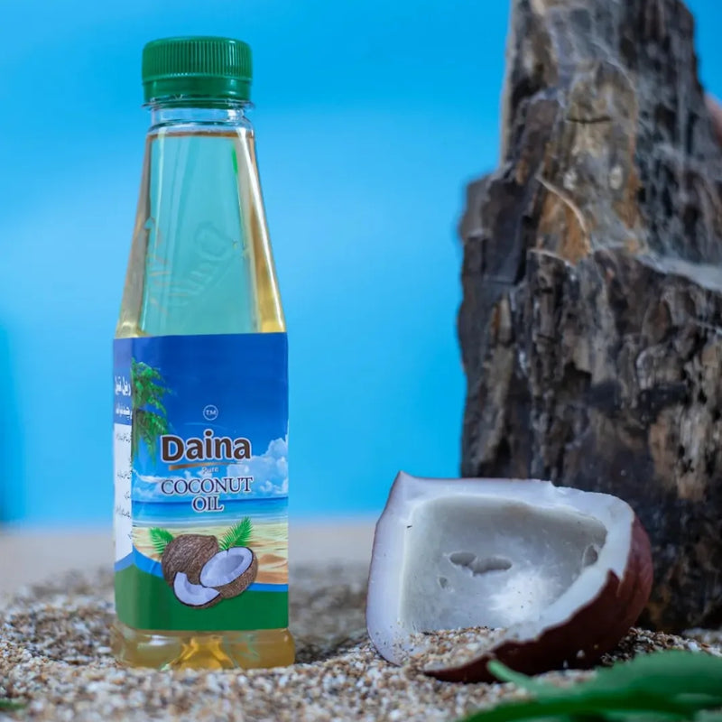 Daina Pure Coconut Oil – 100% Natural & Cold-Pressed (Available in Multiple Sizes)