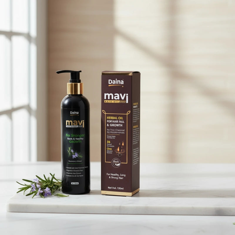 Hair Care Combo, Herbal Hair Oil + Choice of Shampoo (Rosemary / Onion / Argan Oil)