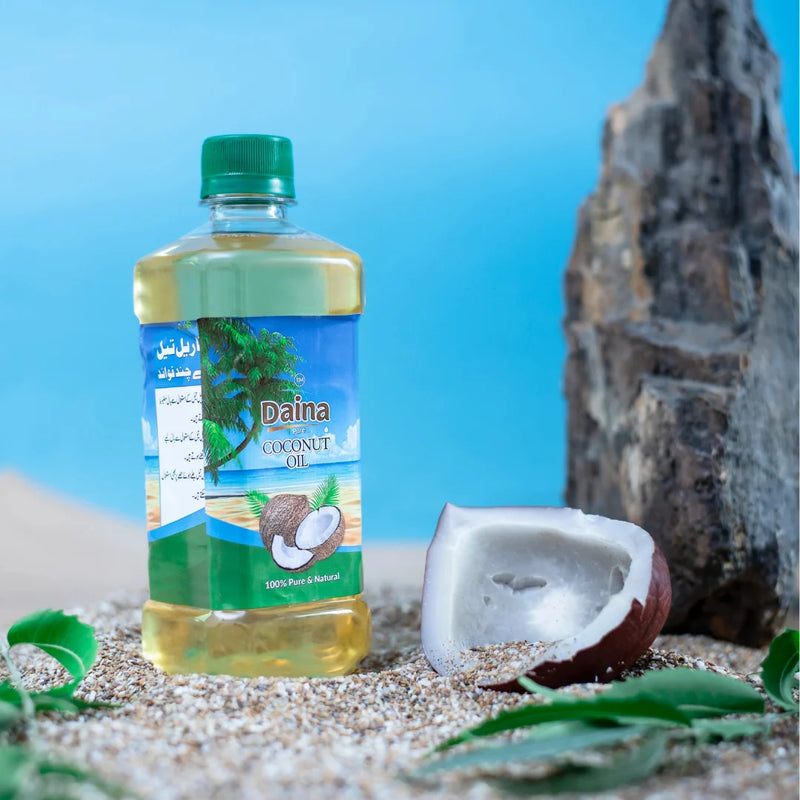 Daina Pure Coconut Oil – 100% Natural & Cold-Pressed (Available in Multiple Sizes)