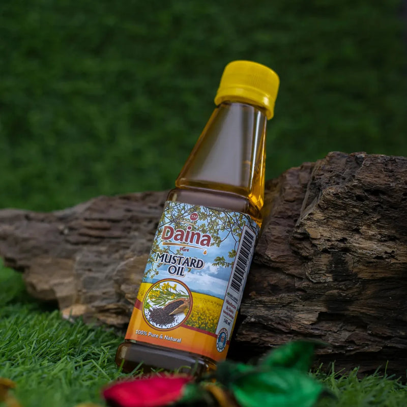 Daina Pure Mustard Oil – 100% Natural & Cold-Pressed (Available in Multiple Sizes)