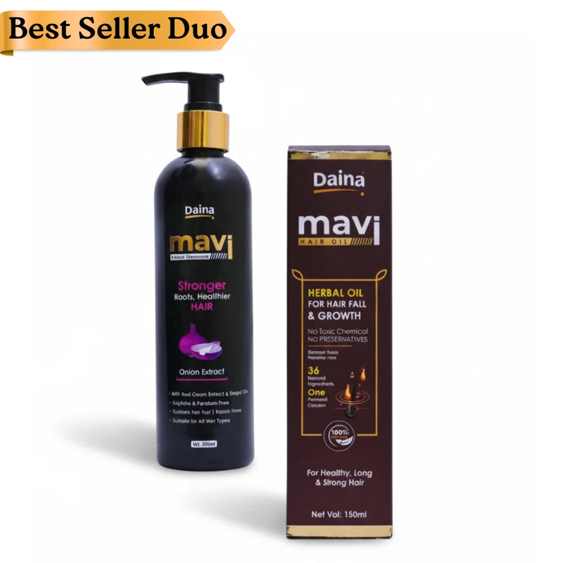 Hair Care Combo, Herbal Hair Oil + Choice of Shampoo (Rosemary / Onion / Argan Oil)